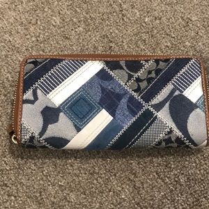 Jean Patchwork Coach Wallet
